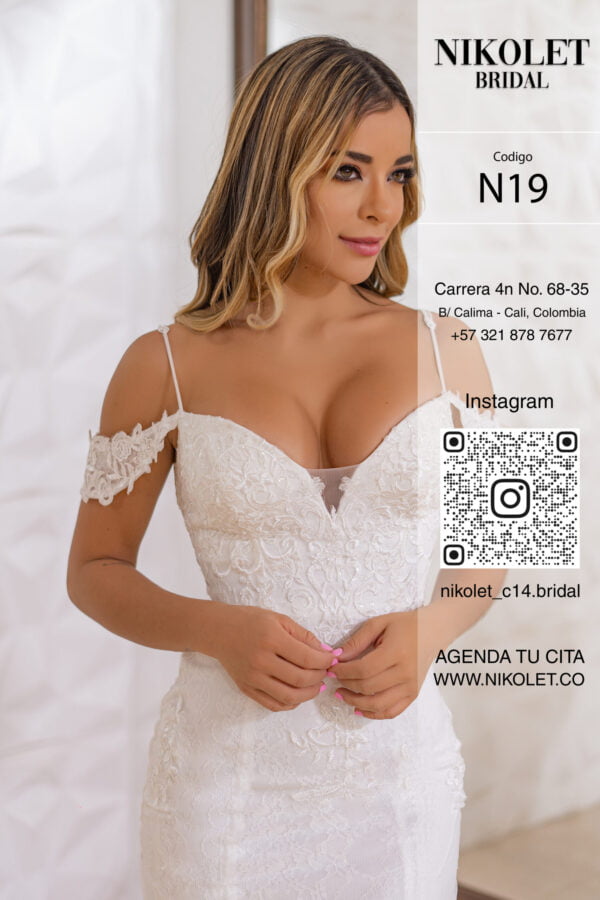 Vestido blanco N19 - Image 2