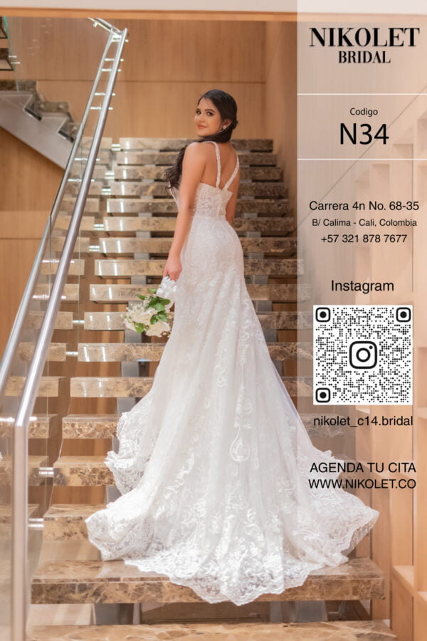 Vestido blanco N34 - Image 4