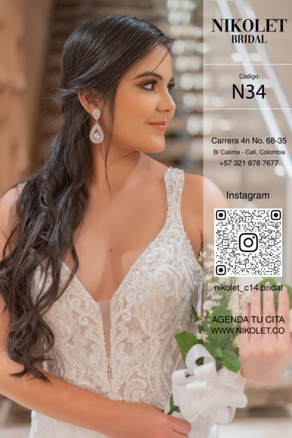Vestido blanco N34 - Image 2