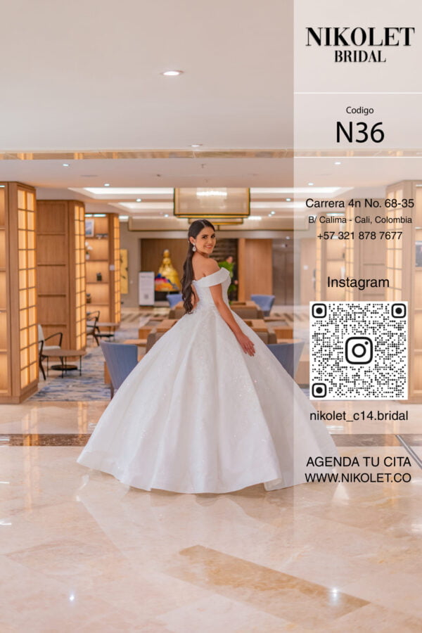 Vestido blanco N36 - Image 5