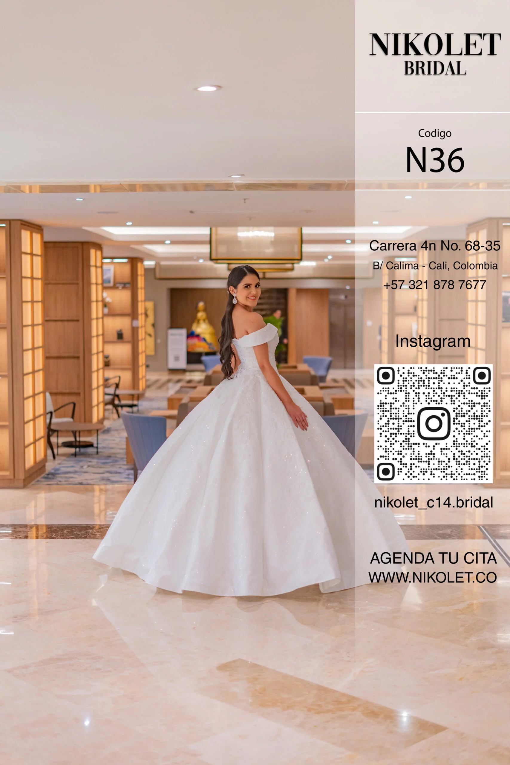 Vestido blanco N36 - Image 5