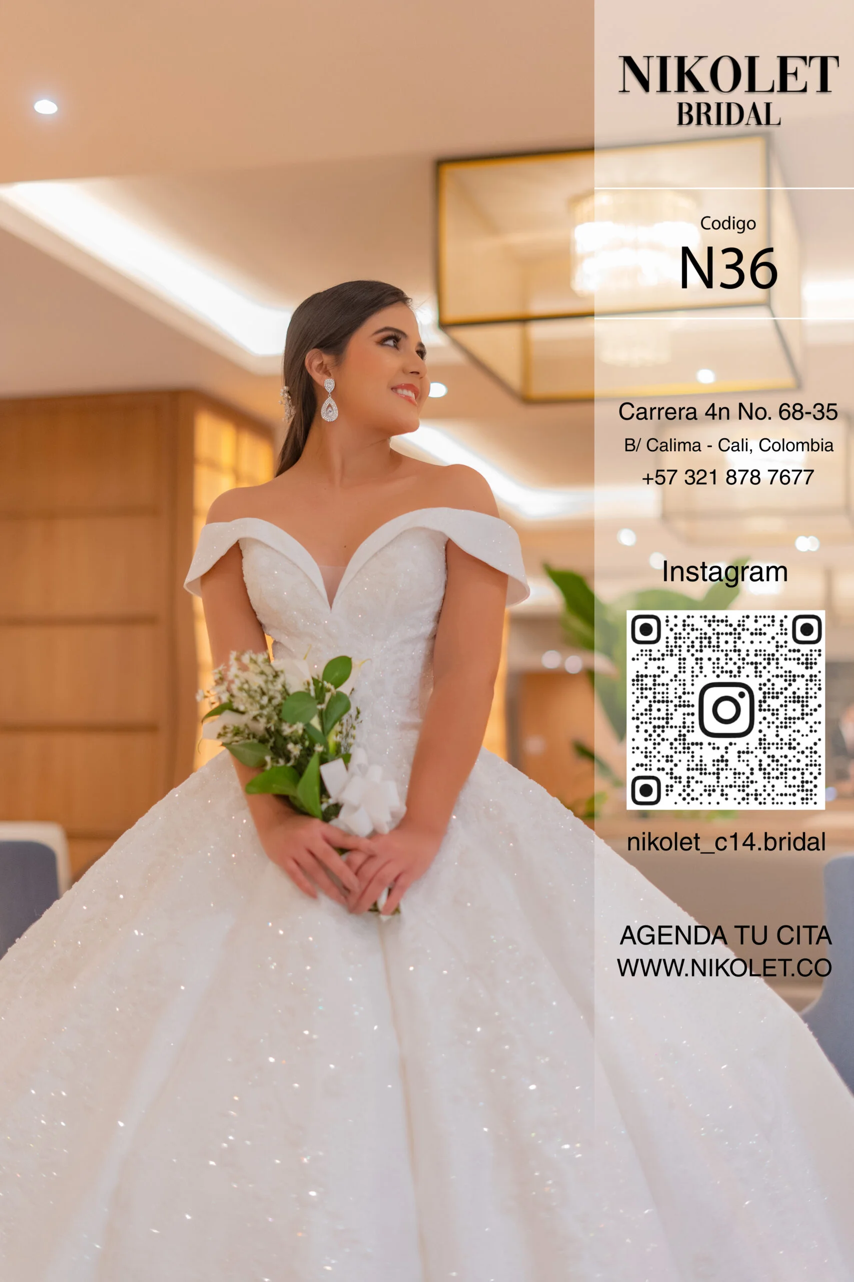 Vestido blanco N36 - Image 3