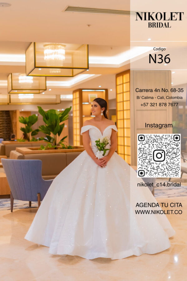 Vestido blanco N36 - Image 4