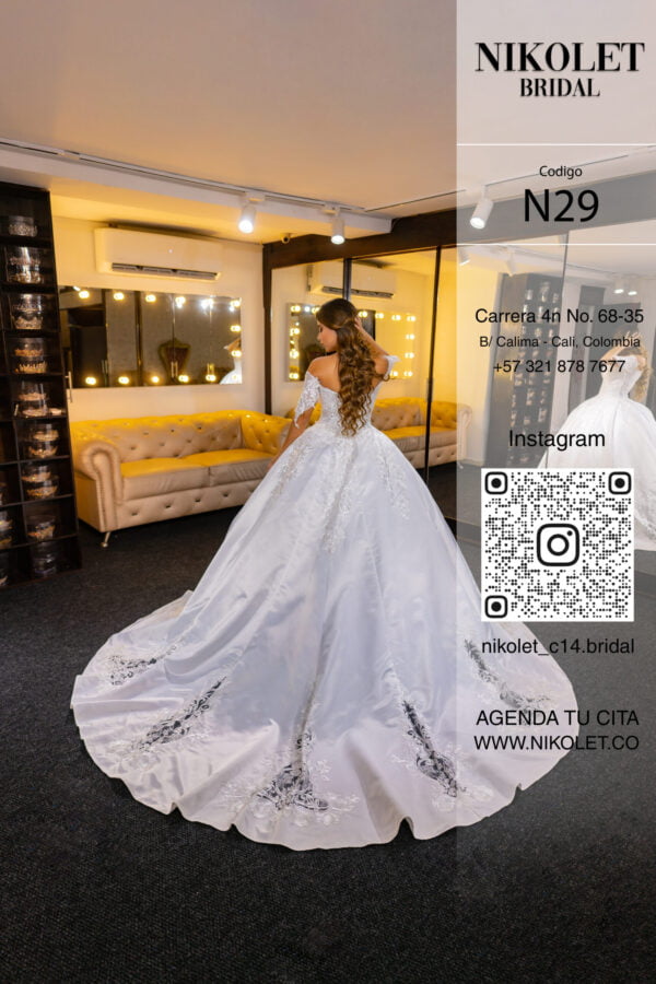 Vestido blanco N29 - Image 4