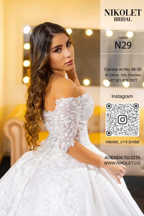 Vestido blanco N29 - Image 3