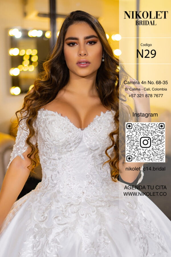 Vestido blanco N29 - Image 2