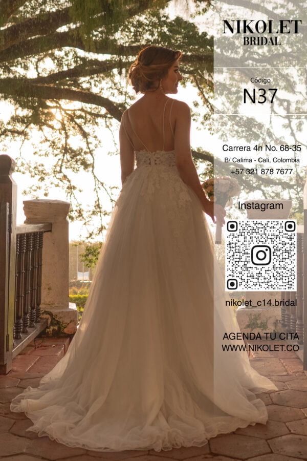 Vestido blanco N37 - Image 3