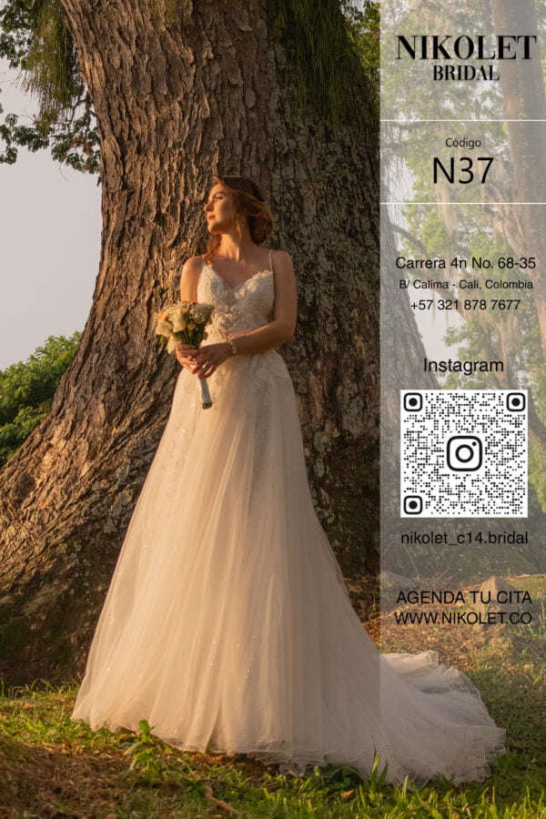 Vestido blanco N37 - Image 2