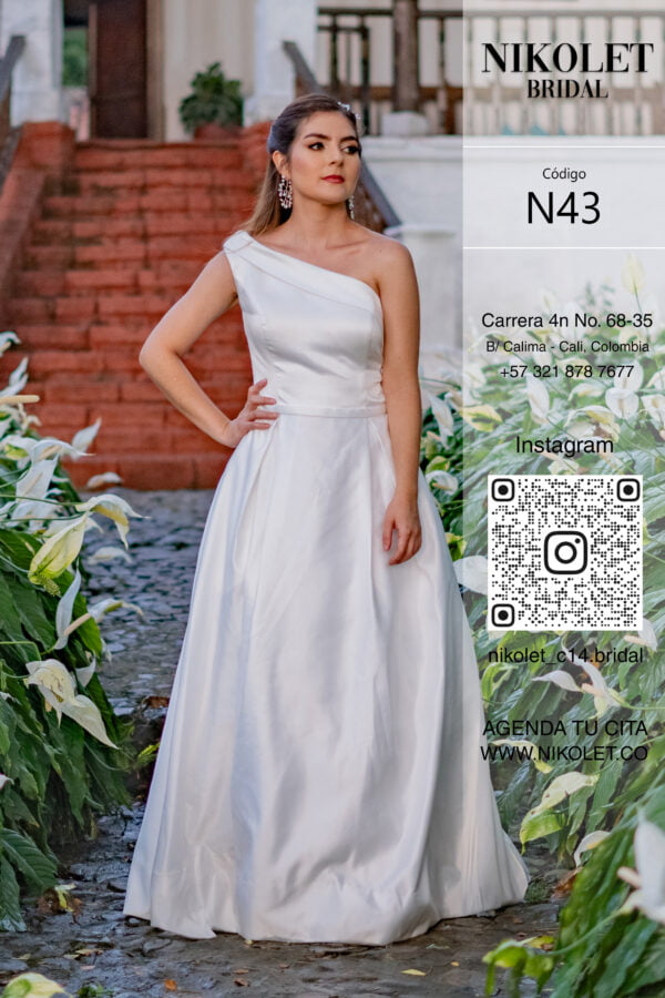 Vestido blanco N43 - Image 2