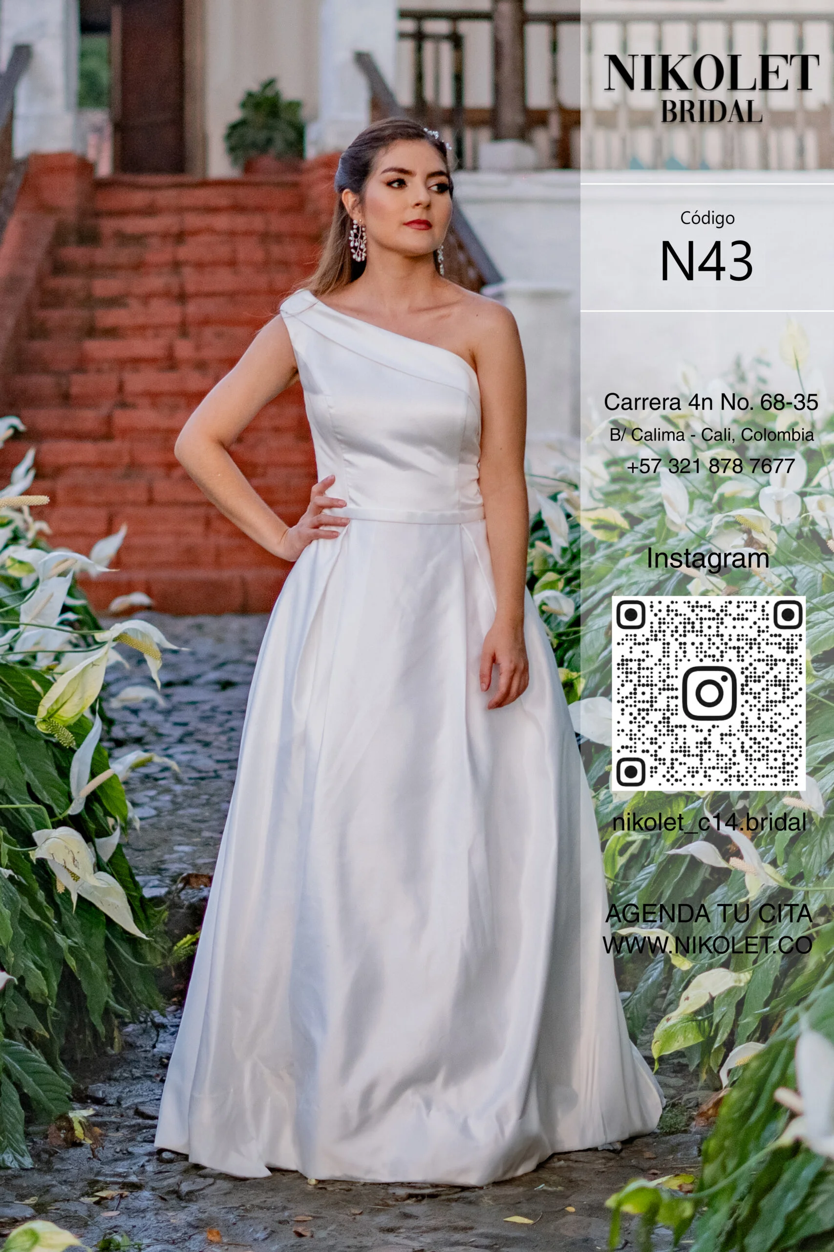 Vestido blanco N43 - Image 2