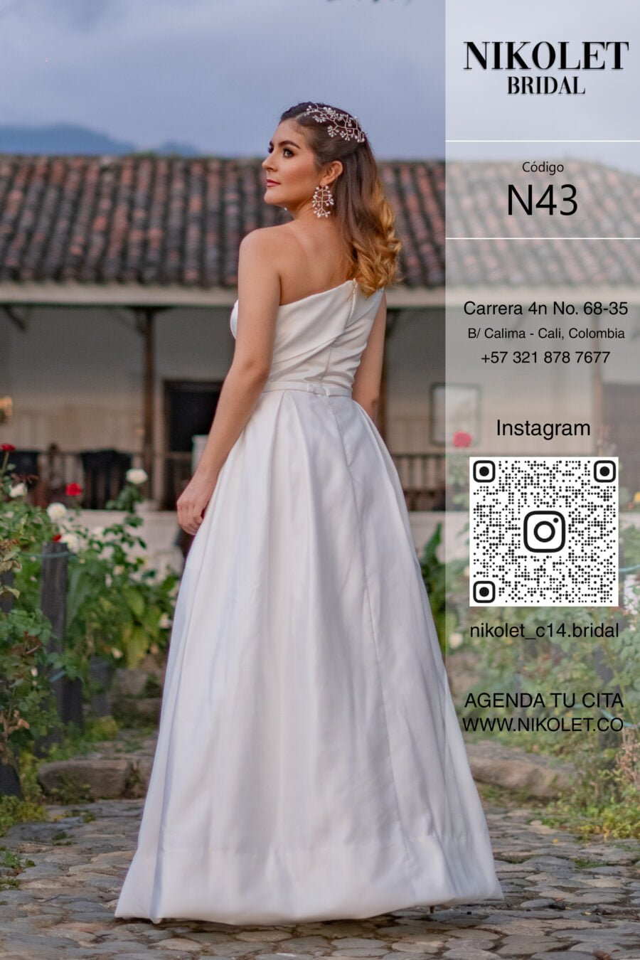 Vestido blanco N43