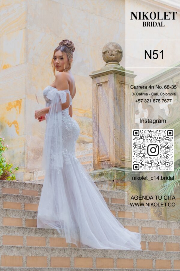 Vestido blanco N51 - Image 2
