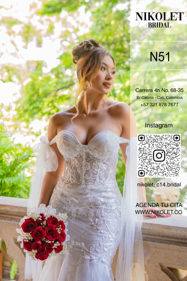 Vestido blanco N51 - Image 3