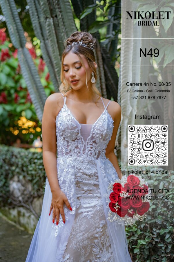 Vestido blanco N49 - Image 5