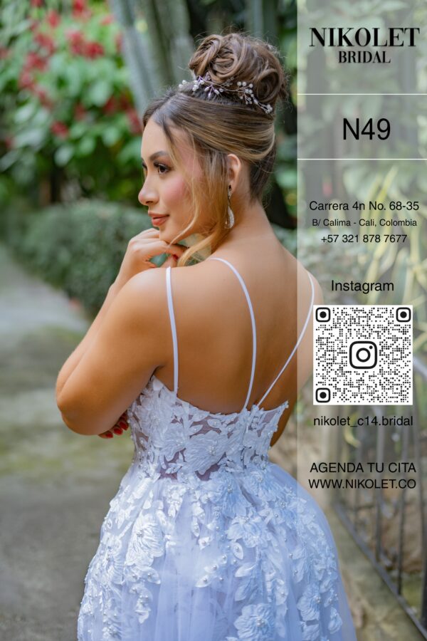 Vestido blanco N49 - Image 4