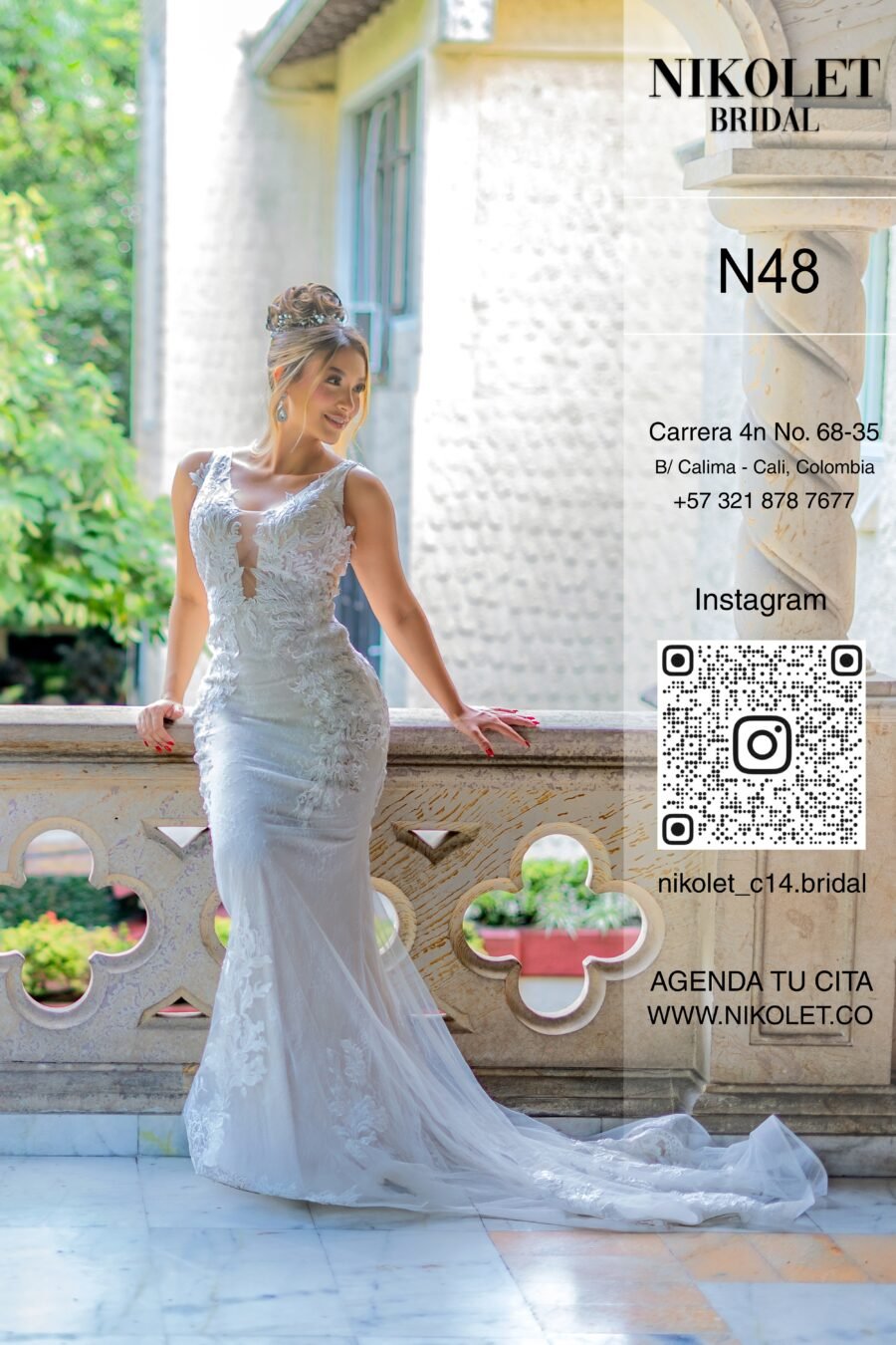 Vestido blanco N48