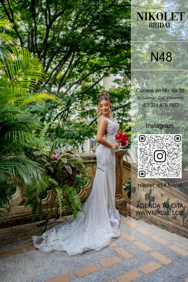 Vestido blanco N48 - Image 5