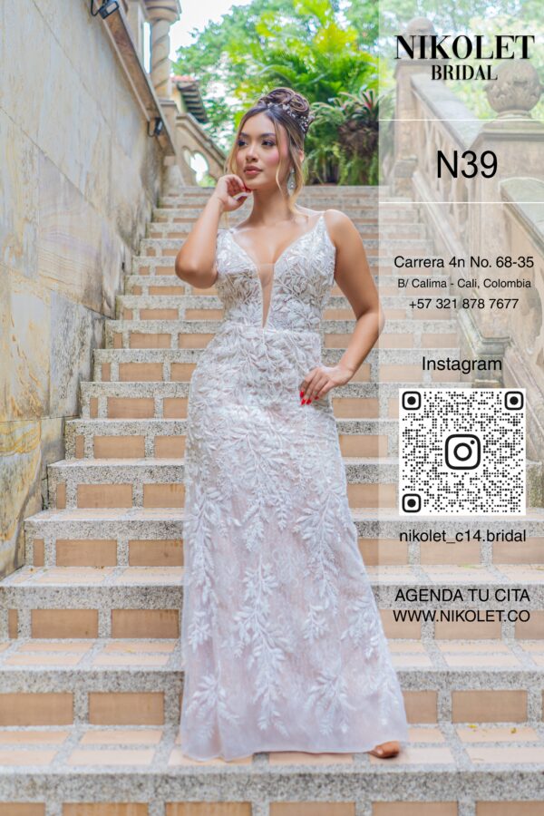 Vestido blanco N39 - Image 4