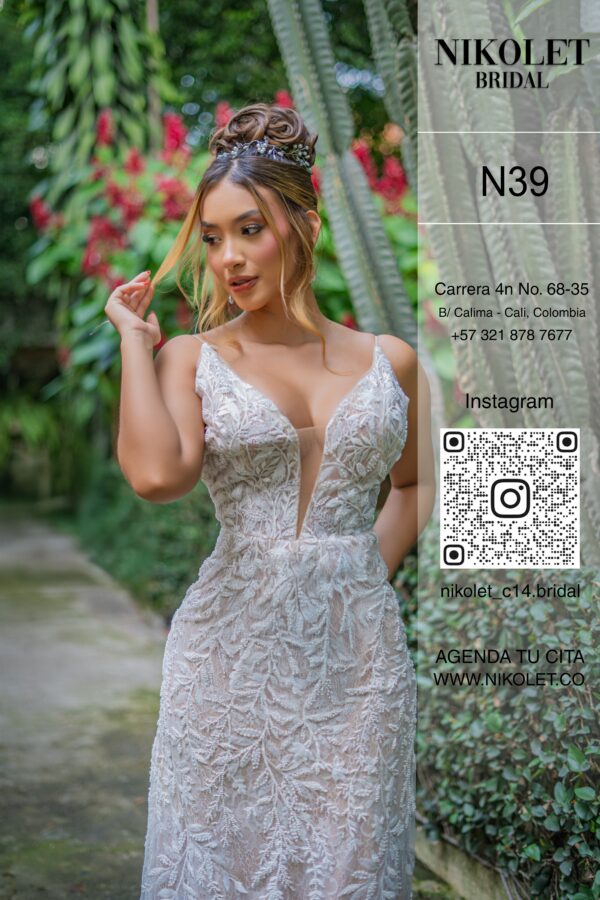 Vestido blanco N39 - Image 2