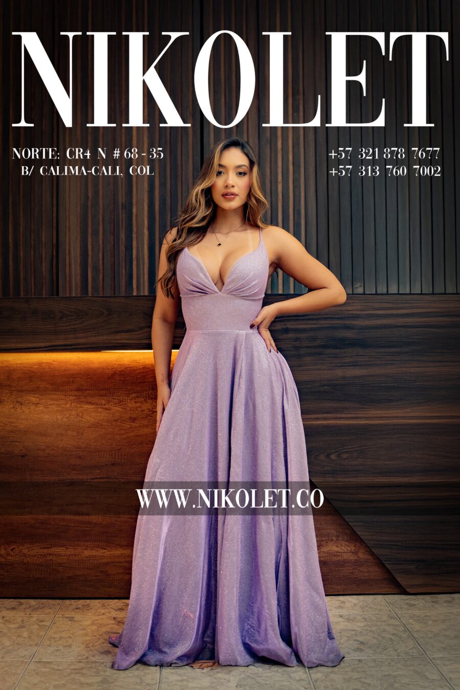 Vestido gala - L107