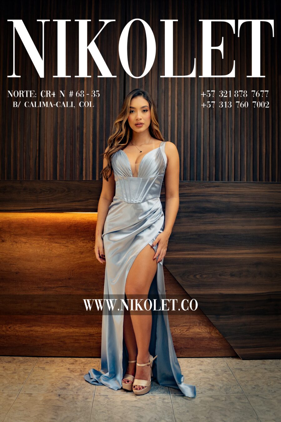 Vestido gala - L109