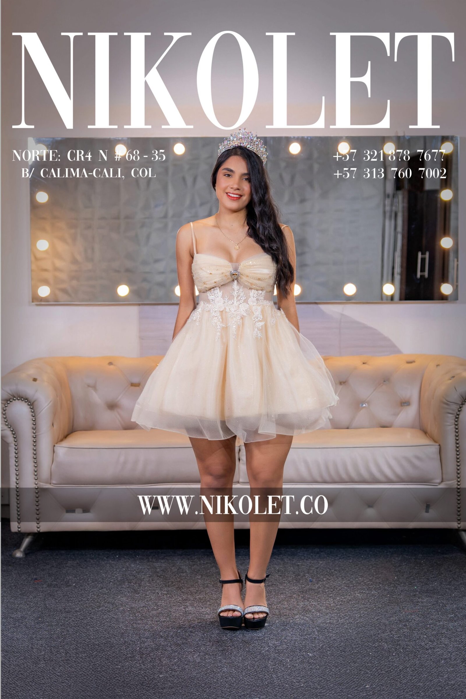 Vestido corto - C129