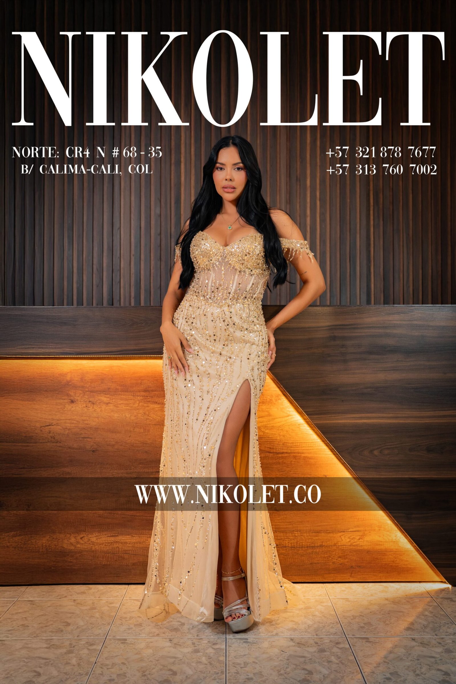 Vestido gala - L132