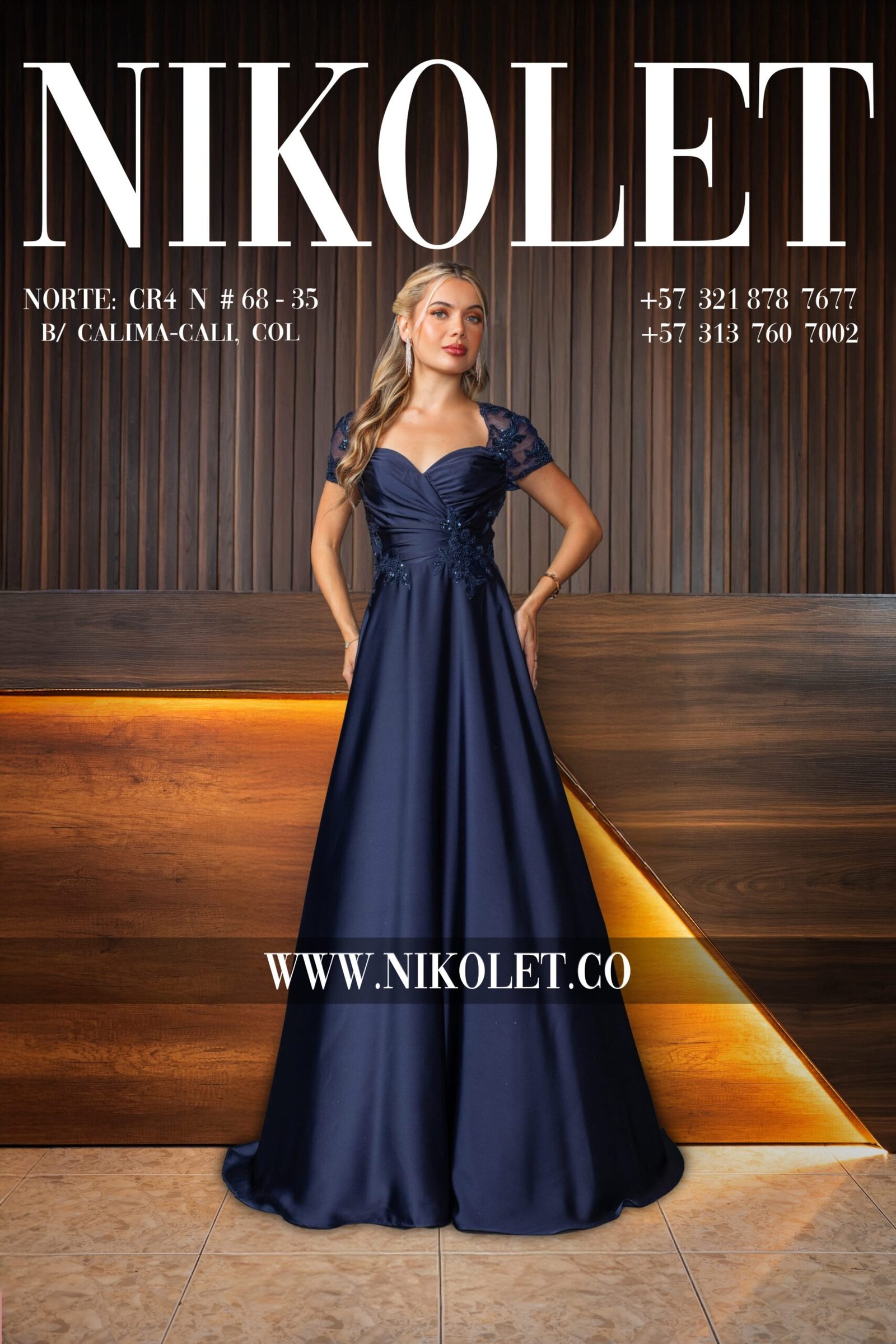 Vestido gala - L153