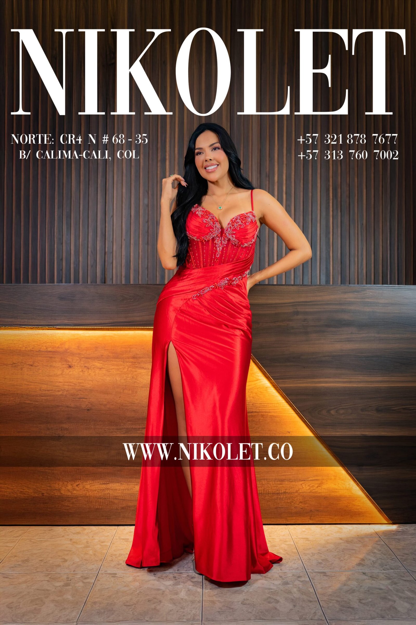 Vestido gala - L155
