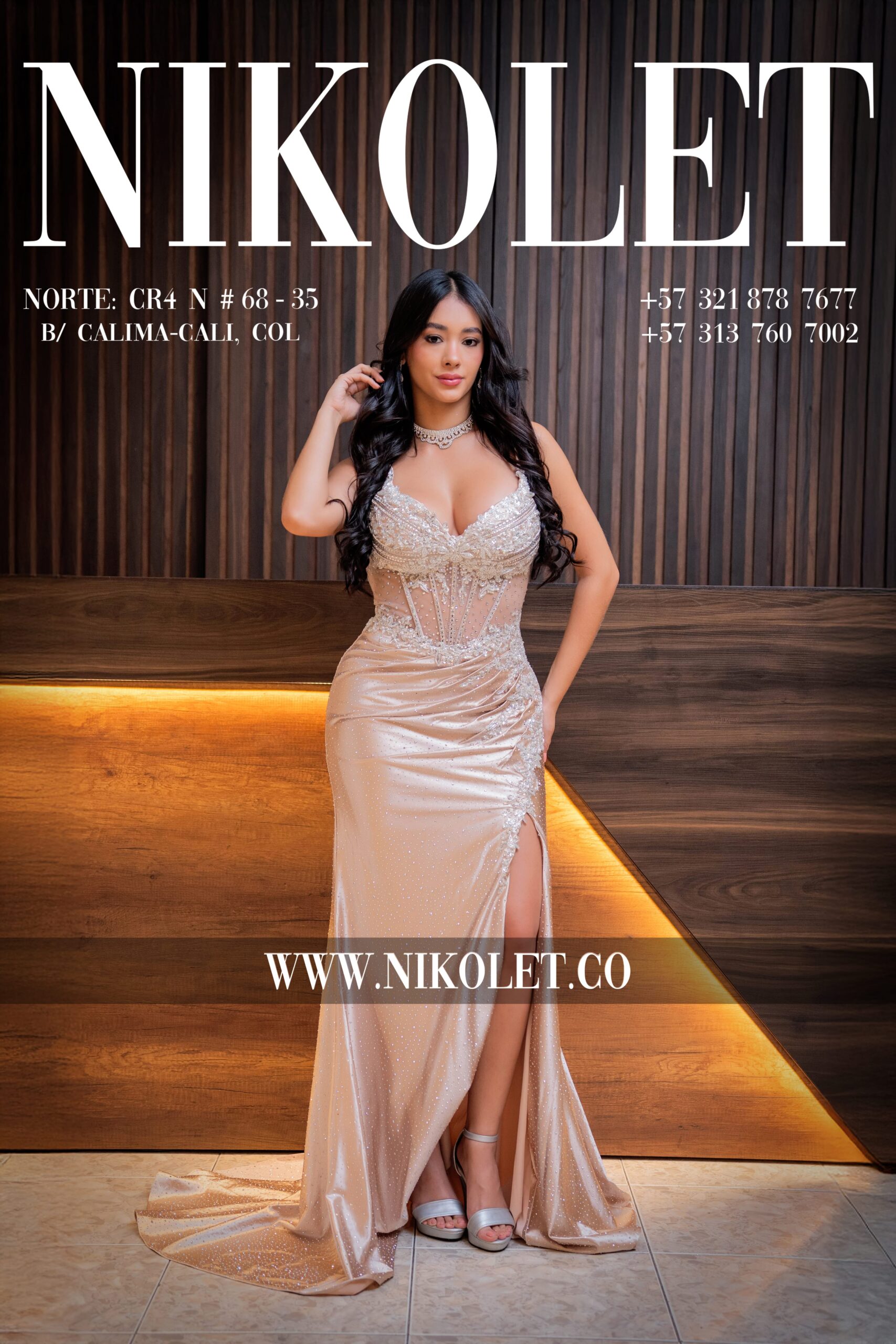 Vestido gala - L163