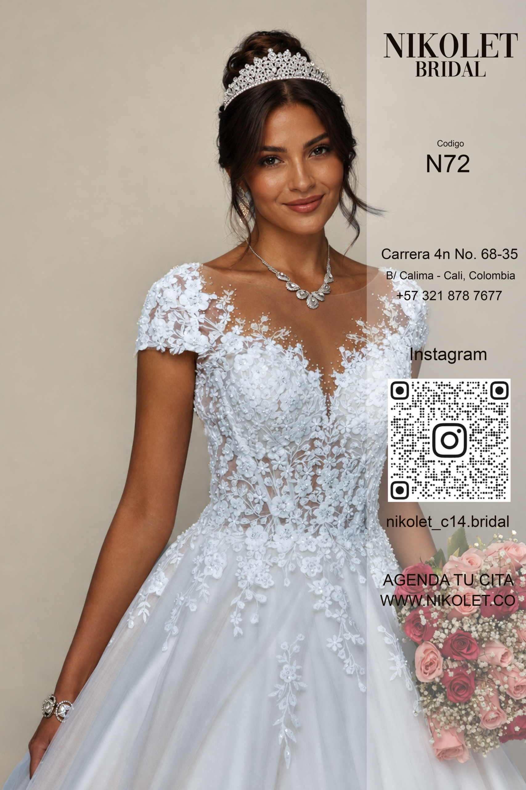Vestido blanco N72 - Image 2
