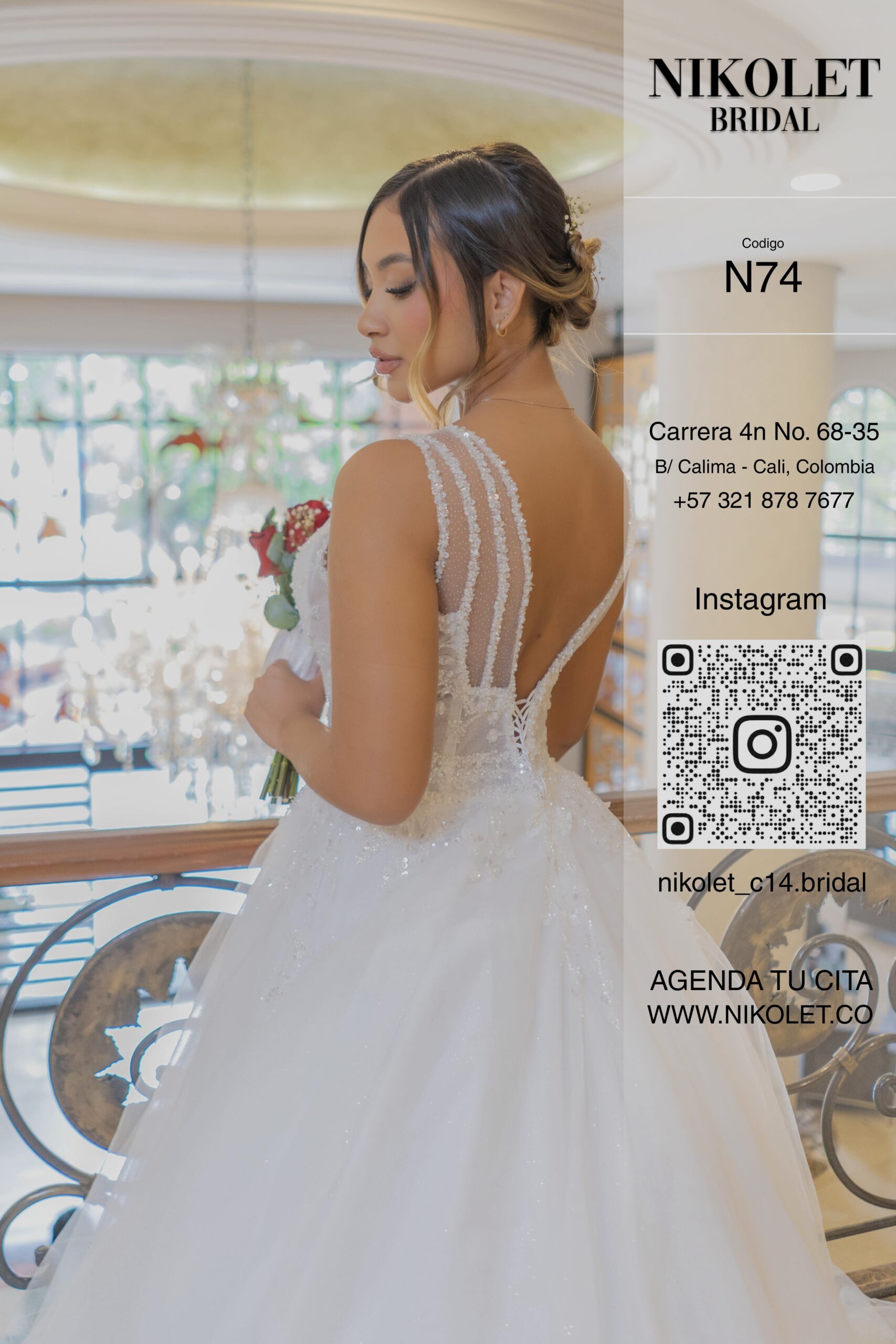 Vestido blanco N74 - Image 2